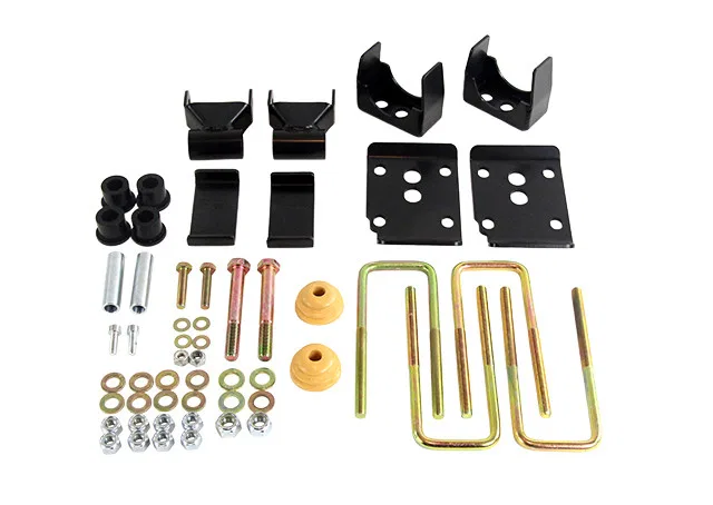 6446 – BELLTECH Leaf Spring Over Axle Conversion Kit, 5-1/2 Inch Drop With Shackles/ Spring Seats/ Bump Stops/ U Bolt...